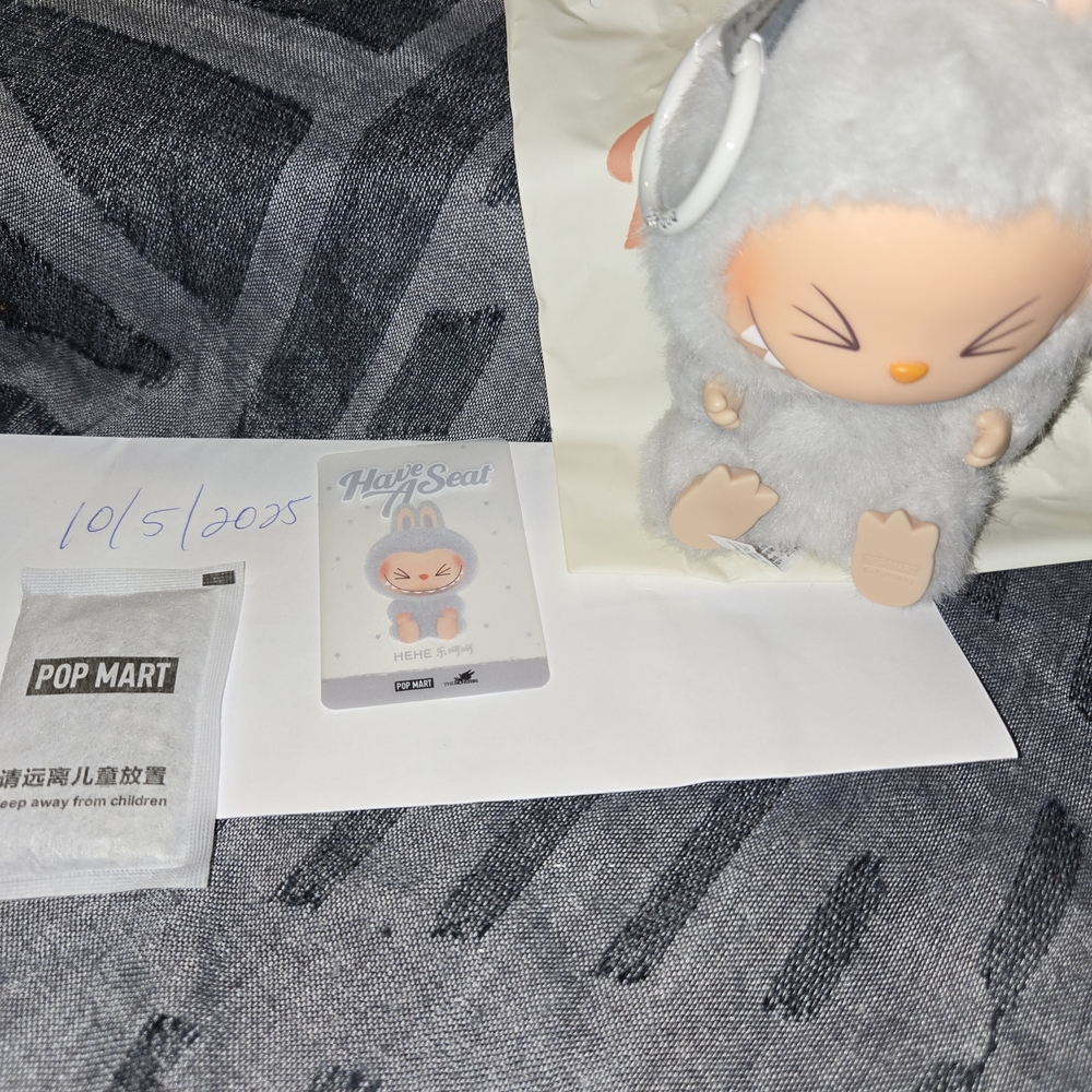 Pop Mart Gray and Cream Kids Toy